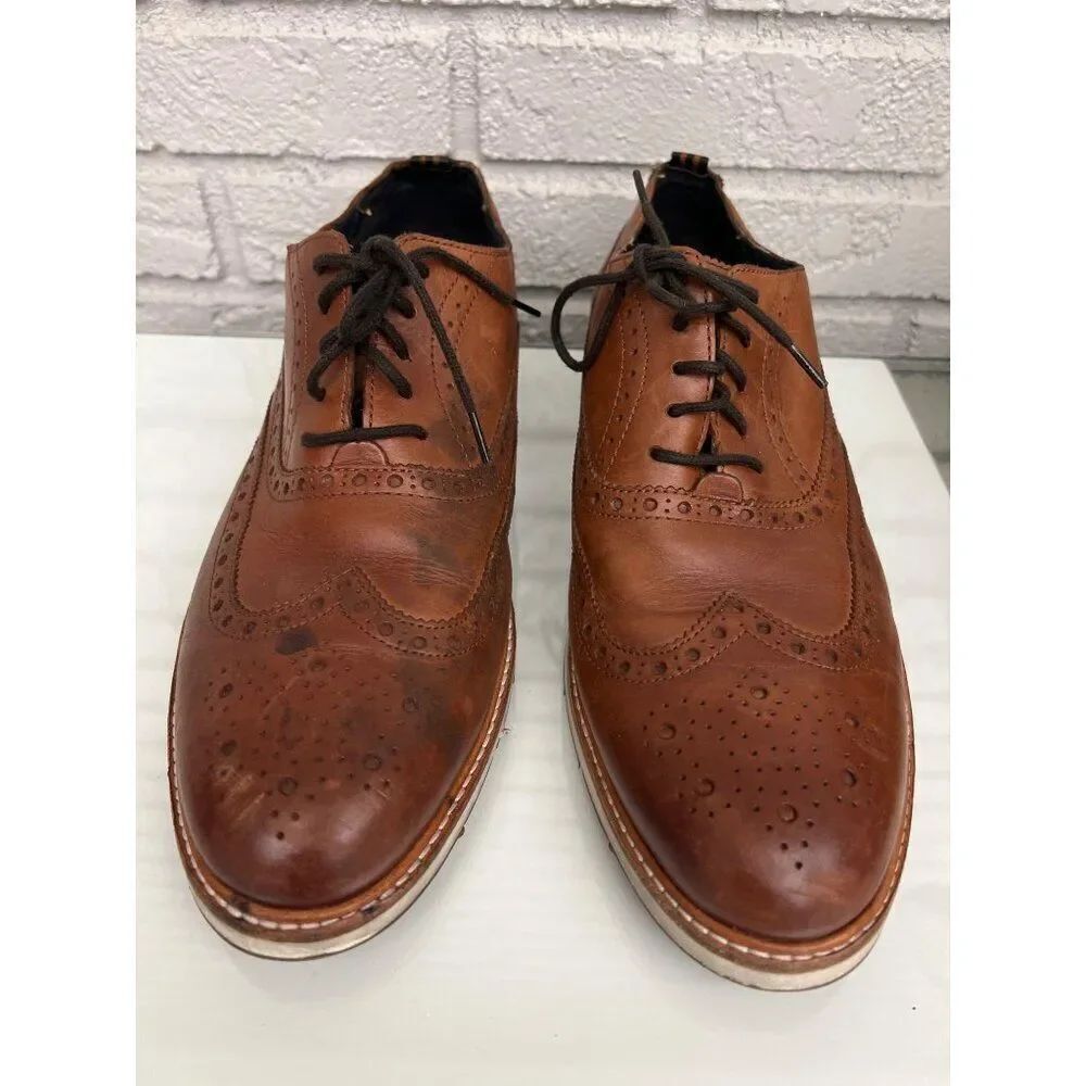 Cole Haan Men Brown Original Grand Oxford Shoe Size 10M